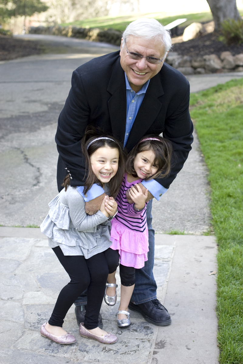 grandpa and kids